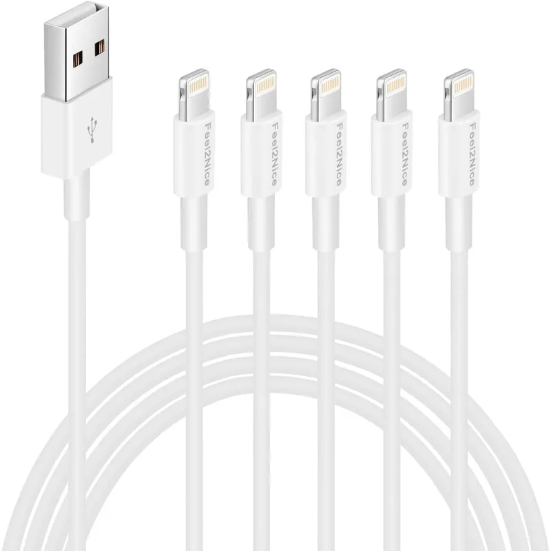 FEEL2NICE Lightning Cable, 5-Pack