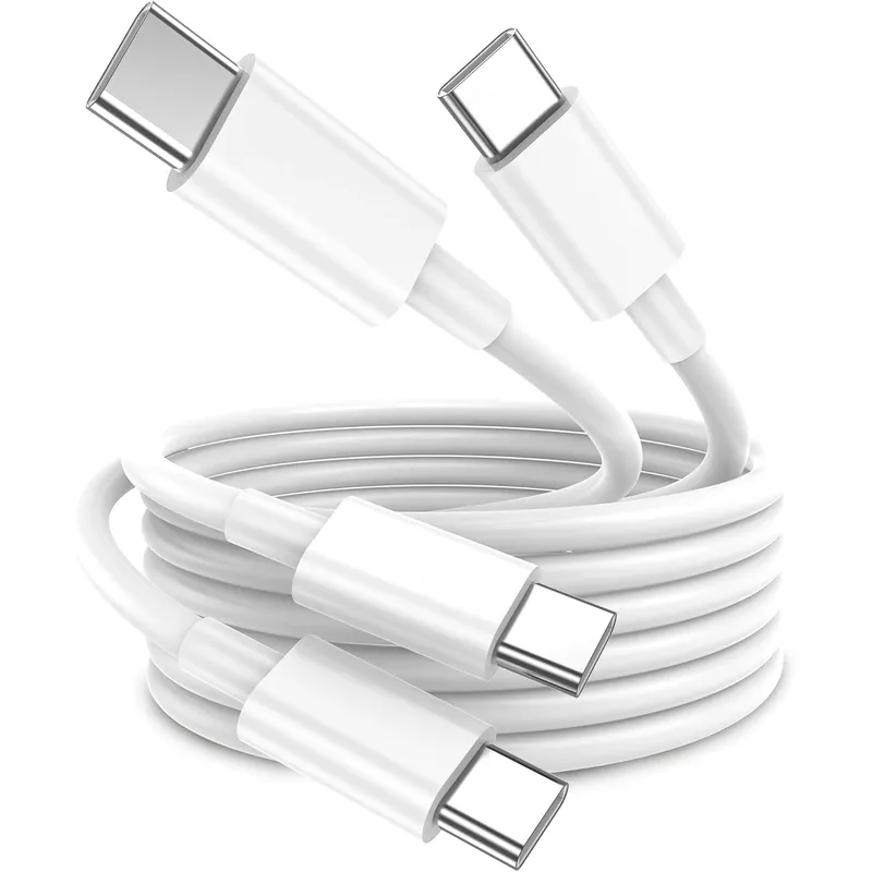 FEEL2NICE USB-C to USB-C Cable 240 W, 2-Pack – White